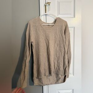 Madewell Women's Tan Crew Neck Sweater